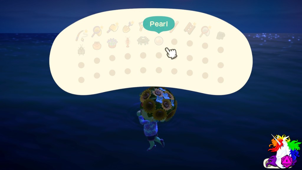 In this case, Pascal provided a pearl in exchange for a scallop.