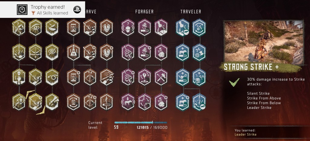 Horizon Zero Dawn - Skill Tree Completed!