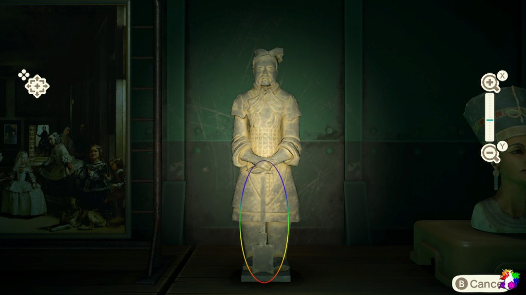 The fake warrior statue