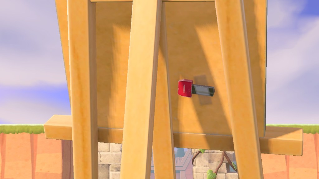 Taped USB drive on the back