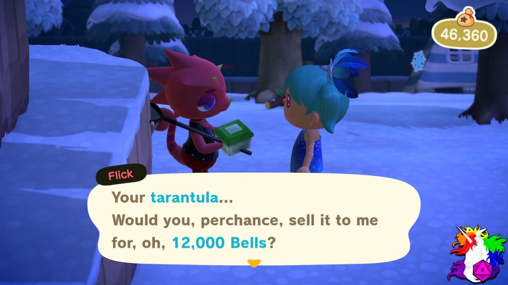 Flick will give you 50% more per bug