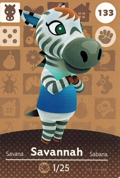 Savannah's amiibo card!