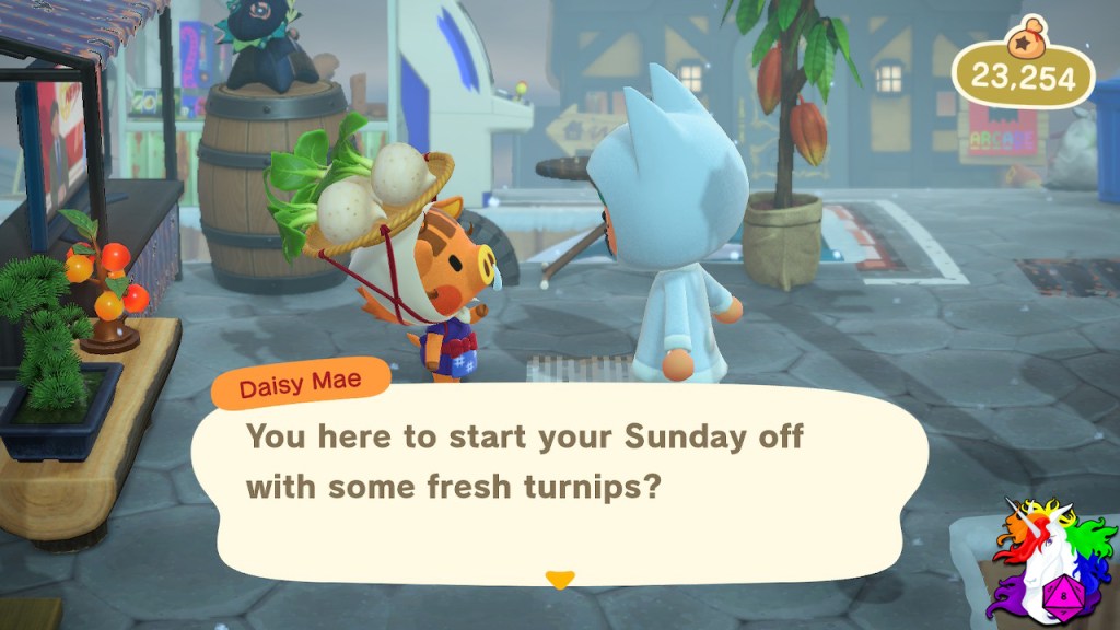 Daisy Mae saying hello on a Sunday morning