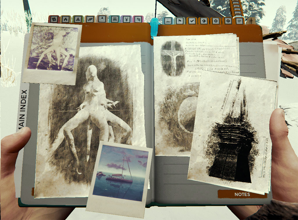 Survival notebook on the notes page